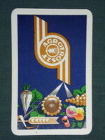 Kártyanaptár, Agroker, Agrotröszt mezőgazdasági vállalatok,grafikai rajzos,nővényvédelem 1967 ,  (1)