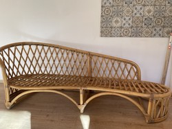 Rattan sofa has a large mattress over 2 m long