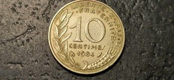 Franciaország 10 centime, 1984.
