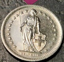 Svájc ½ frank, 1970.