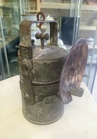 Antique copper carbide lamp