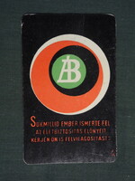 Kártyanaptár, állami Biztosító,grafikai rajzos, 1961 ,  (1)