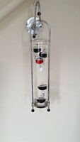 Rare wall-mounted Galileo thermometer