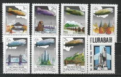 Hungarian postal worker 4762 mbk 3449-3455 cat. Price 450 HUF.