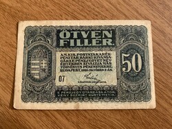 50 Fillér Oct. 2, 1920 /07/