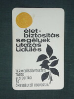 Card calendar, state insurance, self-help group graphic designer, 1964, (1)