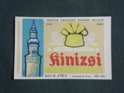 Beer label, Sopron brewery, beer from Kiniz