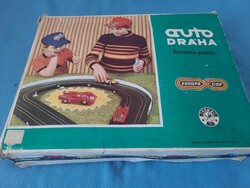 Auto dráha porsche junior, retro Czechoslovak racing car game