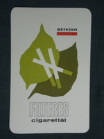 Card calendar, tobacco company, smoke filter cigarettes, graphic artist, 1967, (1)