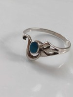 Silver ring with turquoise