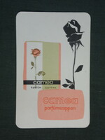 Card calendar, camea perfume soap, cosmetics company, graphic designer, 1966, (1)