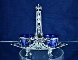 Dazzling, antique silver spice rack, French, ca. 1880!!!