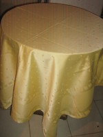 Beautiful elegant golden yellow silk tablecloth