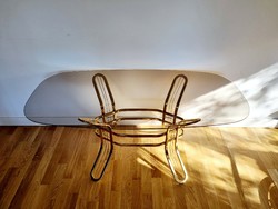 Italian mid-century glass coffee table