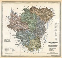 Sáros vármegye térképe