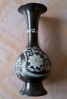 Indiai réz váza ( kézzel készített )