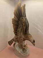 Unterweissbach German antique porcelain statue with eagle fish rare