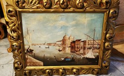 Venetian landscape - in a Florentine frame