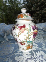 Zsolnay fedeles váza- festői szignóval