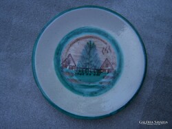 Mária Gosztonyi plate with a cityscape