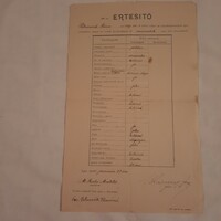 Értesítő az Angolkisasszonyok Egri Intézetében létező rk. érseki tanítóképzői növendékről 1910..