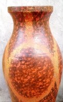 Tófej Hungarian retro ceramic floor vase in good condition for its age