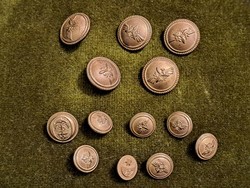 Military buttons 13 pcs.