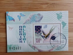 1998. Animals of the continents (ii.) - America - block stamped (HUF 1,500)