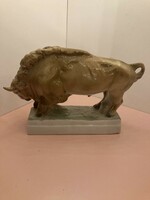 Zsolnay bison porcelain is rare
