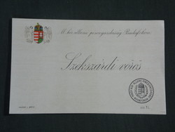 Wine label, Hungarian royal cellar farm, Budafok, Szekszárd red