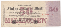 Ötven Millió Márka bankjegy Berlin 1923