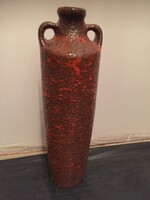 Iparművészeti, retro kerámia váza, Pesthidegkút Csizmadia váza (M1)