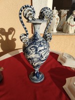 Huge, hand-painted, specially shaped amphora vase, 49 cm high, flawless,,,