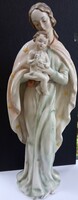 Antik Hummel nagyméretű 34 cm porcelán kézi festésű jelzett szobor Mária kis Jézussal gyűjtői darab