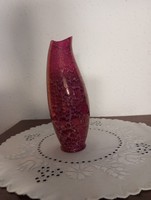Hollóháza pink luster glaze vase