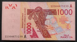 Nyugat Afrikai államok - Elfántcsontpart, 1000 Francs 2003, UNC