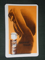 Card calendar, bac spray deodorant, erotic female nude model, 1973, (2)