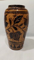 Folk ceramic vase