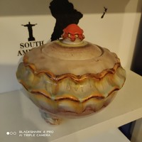 Huge antique bowl/bowl with lid (rare piece)!