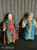 Porcelain dolls in national costume