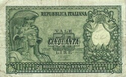 50 lira lire 1951 Olaszország