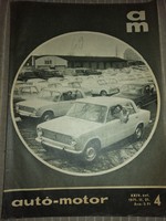 Auto-motor newspaper 1971. No. 4.