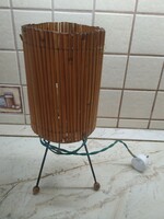 Retro reed table lamp for sale!