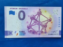 Belgium 0 euro 2023 Brussels atomium rare commemorative paper money! Ouch!