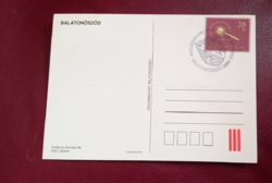 Elsőnapi (alkalmi) bélyegzős képeslap- Balatonőszöd