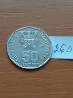Portugal 50 escudos 1989 copper-nickel 260