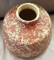 Tófej iparművészeti egyedi formájú kerámia váza