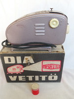 Lemezárúgyári retro vetítőgép dobozában 1 filmmel