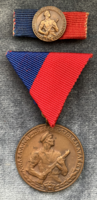 Worker's guard medal for faithful service to the homeland with ribbon and miniature