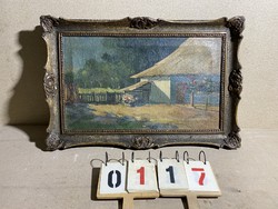 Nagybányai festő olaj, vásznon festménye, 73 x 44 cm-es nagyságú. 0117